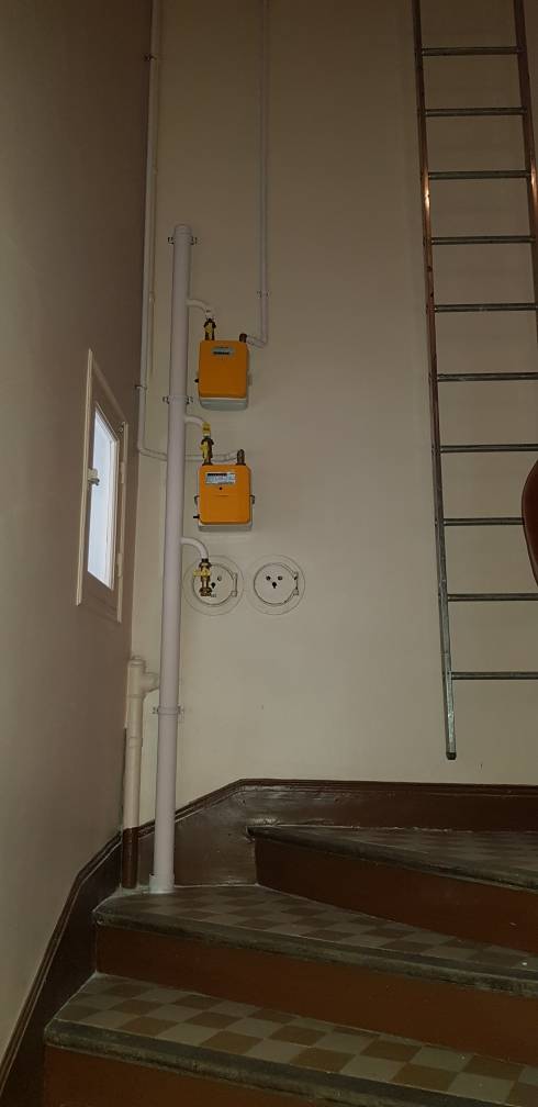 Rénovation d'une conduite de gaz dans un immeuble à Marseille