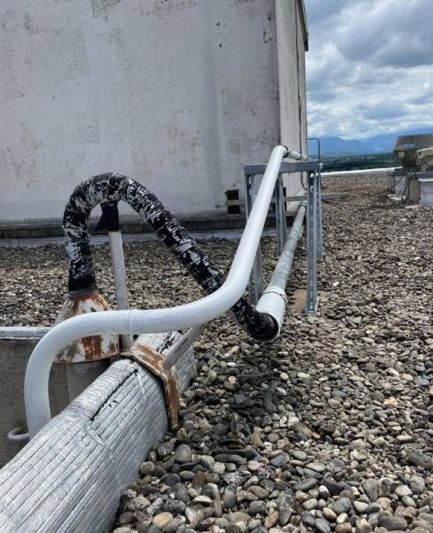 Arrivée toiture CTGAZ